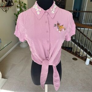 Disney Bambi Cropped Tie T-shirt